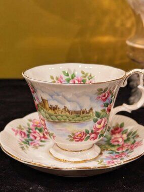 Vintage Royal Albert England's Glory Teacup Saucer
